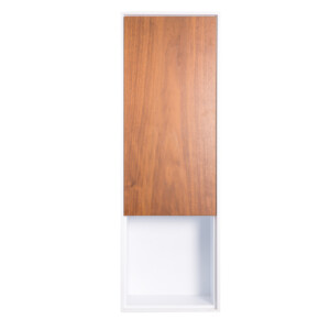 Wall-Mount Display Cabinet: (91.44x25.4x30.48)cm, White