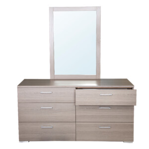 KINWAI: Cascade 1567-M24 Double Dresser: 150x49.6x76.5 #1567-211 + Mirror 1567-221