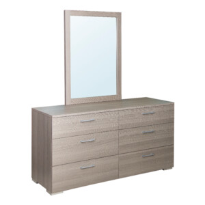 KINWAI: Cascade 1567-M24 Double Dresser: 150x49.6x76.5 #1567-211 + Mirror 1567-221