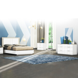 Dresser; (99x42x76)cm, White/Flannel Grey