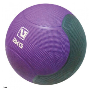 Medicine Ball: 2kg, 21.6cm, Purple/Grey