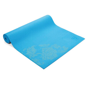 Yoga Rubber/PVC Mat With Print, Blue
