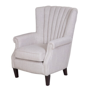 Fabric Arm Chair: 1-Seater- (79x88x98)cm, Moonlight