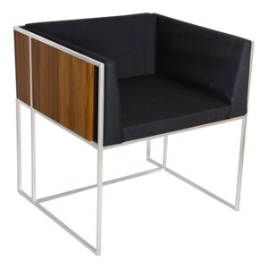 KenKoon: Arm Chair With Cushion: Ref. BC9404 (Color - Black)