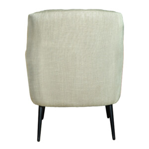 Fabric Arm Chair: 1-Seater- (75x79x88)cm, Moonlight