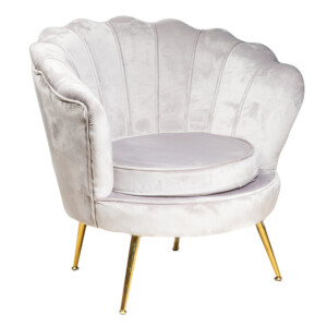 Snowy: Velvet Fabric Occasional Chair; 60x80x76cm #SF-A028/29/30