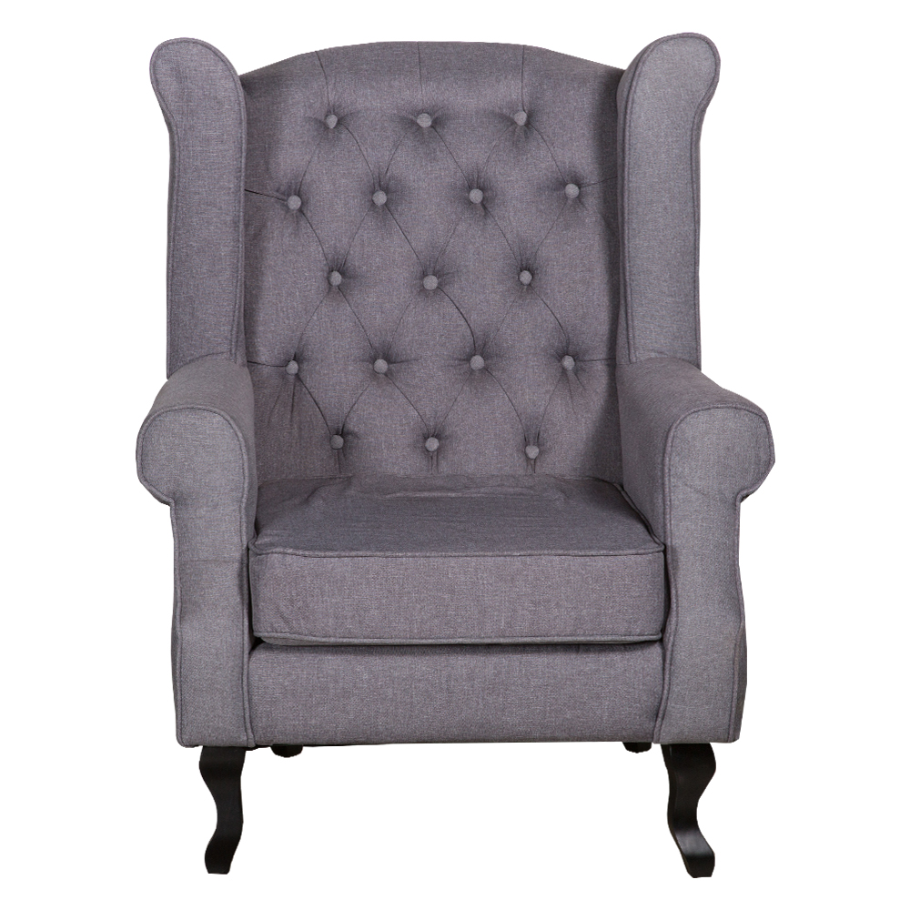 Snowy: Linen Fabric Arm Tub Chair; 85x81x92cm #SF-S036