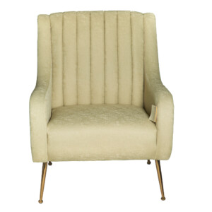 Fabric Arm Chair: 1-Seater- (74x87x94)cm, Green
