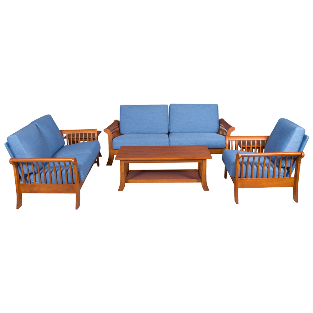 MISSION: Fabric Sofa: 6-Seater (3+2+1) +CoffeeTable+2 End Tables #9970