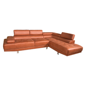 Fabric Corner Sofa With Chaise; Right
