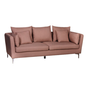 Fabric Sofa: (220x54/87x46/90)cm, Light Gold