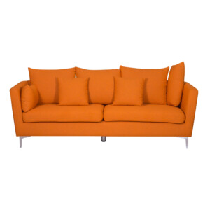 Fabric Sofa: (220x54/87x46/90)cm, Light Orange