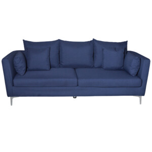 Fabric Sofa: (220x54/87x46/90)cm, Sawana Dark Blue