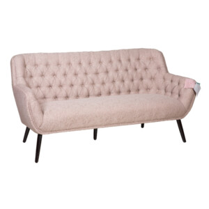 Fabric Sofa: 3-Seater; (184x79x88)cm, Chocolate