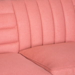 Fabric Sofa: 3-Seater; (222x87x77)cm, Pink