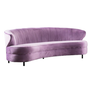 Fabric Sofa: 3-Seater; (215x114x75)cm, Purple