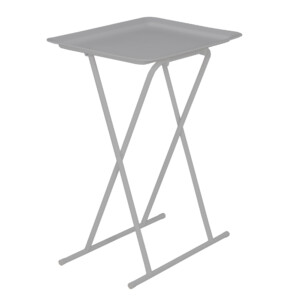 Faris Folding Table: (52x36x66)cm Grey