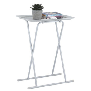 Faris Folding Table: (52x36x66)cm Grey