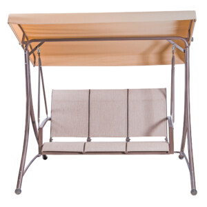 Garden Furniture: Steel Swing Chair; 3 Seater (195 x 178 x 130cm#SW1404
