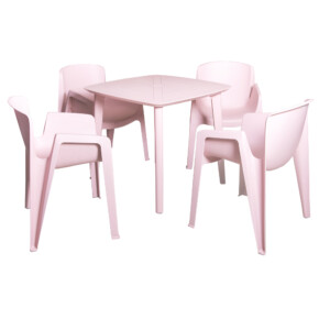 Outdoor Set: Dining Table #HXT-8873 + 4 Chairs #HXC-863