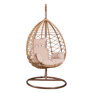 Garden Swing Basket With Cushion; 90x60x118cm #1962