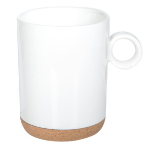 Porcelain Mug With Cork Base: 1pc