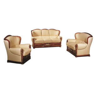 Leather Sofa : 7-seater (3+2+1+1), Yellow