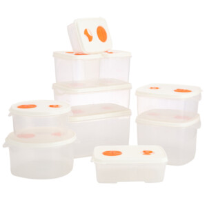 K-Boxo Food Container Set + Lid; 20pcs: White