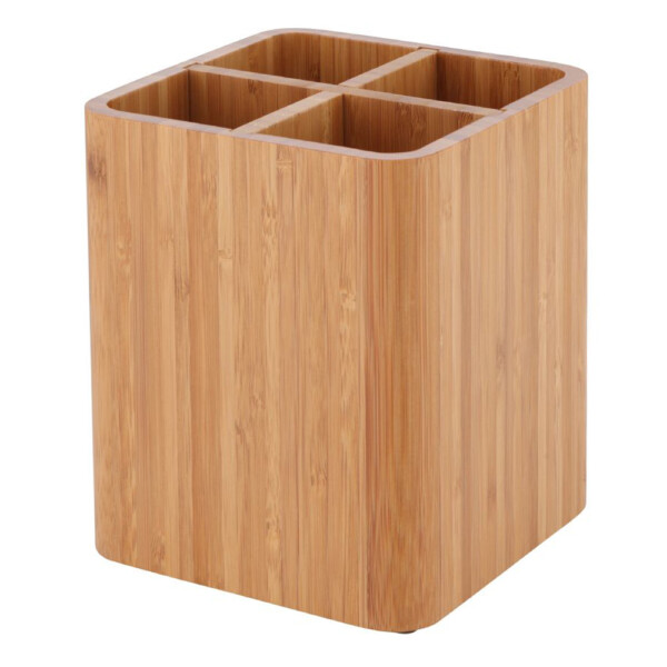 Index: Dover Bamboo Utensil Holder; 13.8x13.8x16cm #170109438