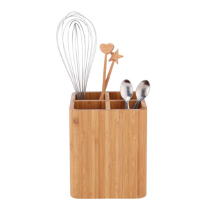 Index: Dover Bamboo Utensil Holder; 13.8x13.8x16cm #170109438