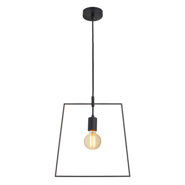 Domus: Pendant Lamp: Black , E27 1x40W #V35183/1P/BK/350