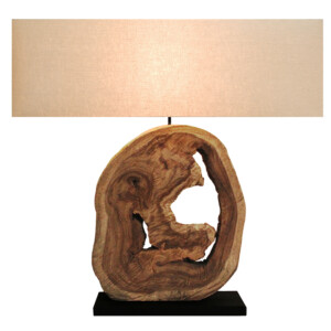 Nature's Own Lamp With Rectangular Lamp Shade; 40-50x20x55-65cm #210549/590035