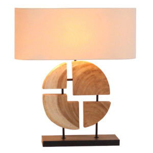 Geomatic Line Table Lamp With Rectangular Lamp Shade; 35x15x48.5cm #210979S/590003