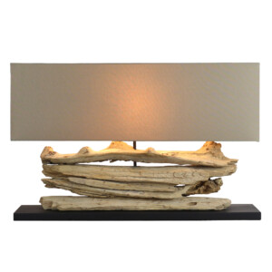 Rustique Riverine Lamp With Rectangular Lamp Shade; 80x20x35cm #210231/590035
