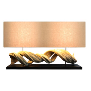 Figuvine Lamp With Rectangular Lamp Shade; 110x20x35cm #210465/590026