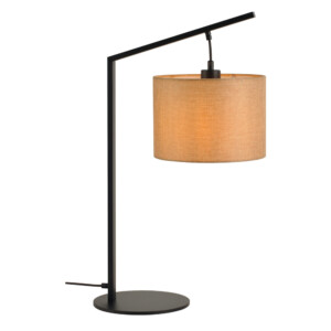 Domus: Table Lamp: Black/Beige Linen, E27x1 #V40022/1T/BE/250