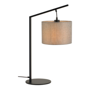 Domus: Table Lamp: Black/Grey Linen, E27x1 #V40022/1T/GY/250