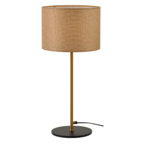 Domus: Table Lamp: Black/Hemp Rope, E27x1 #V40015/1T/BE/250