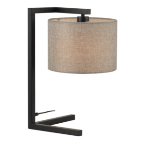 Domus: Table Lamp: Black/Grey Linen, E27x1 #V40012/1T/GY/250