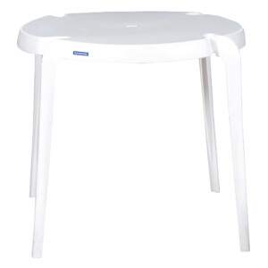 Clarice Leisure Table; (78x78x71)cm, White