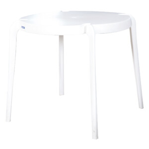 Clarice Leisure Table; (78x78x71)cm, White