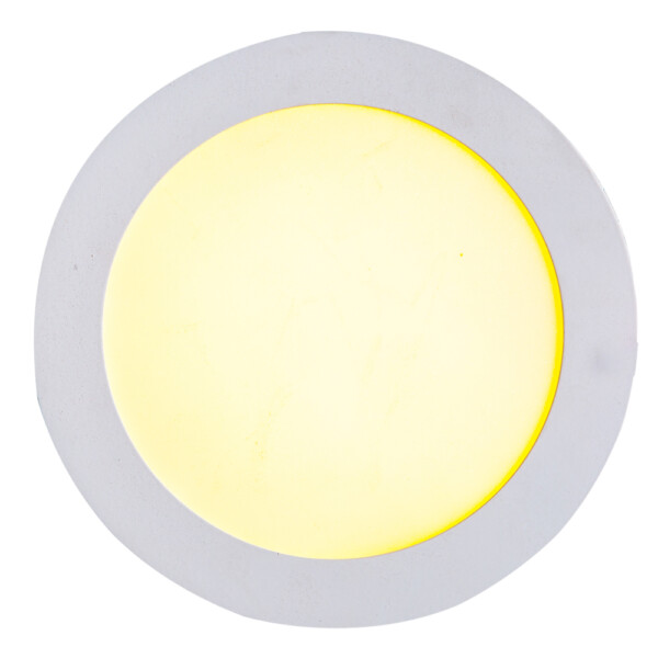 LED Surface Round Panel Light; 6W, 4000K