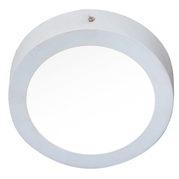 LED Surface Round Panel Light; 12W, 3000K