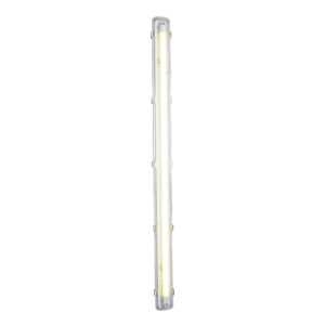 Domus: 4FT Single Deep Weatherproof IP65 Fitting Wired For Double ended LED T8 Tube; 1x36W