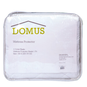 DOMUS: Mattress Protector With Elastic Band: 1Pc 200T, PC144-D 150x200+35cm