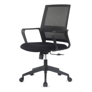 Medium Back Office Chair: Mesh, Black