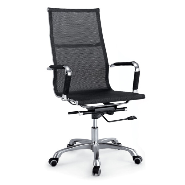 High Back Office Chair; (57x56.5x106)cm Mesh, Black