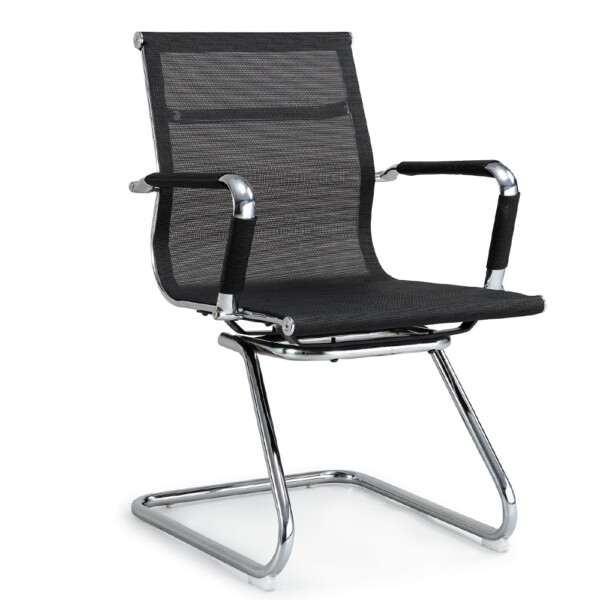Visitor Office Chair; (57x56.5x88)cm Mesh, Black