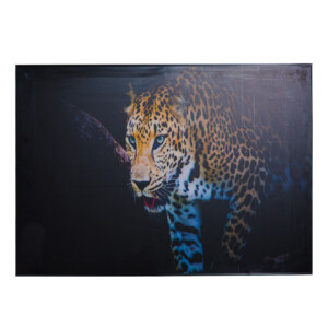 Leopard: Printed Painting + Frame: (80x120)cm