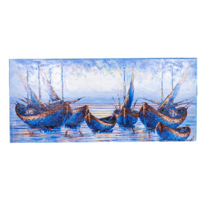 Oil Painting: Perahu Bejo: 100x200x4cm Ref.108